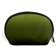 Army Green Gradient Color Accessory Pouch (large) by SpinnyChairDesigns