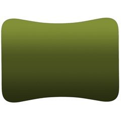 Army Green Gradient Color Velour Seat Head Rest Cushion by SpinnyChairDesigns