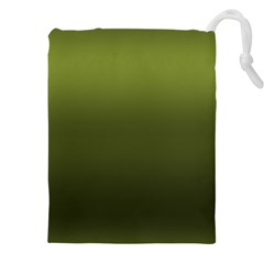 Army Green Gradient Color Drawstring Pouch (4xl) by SpinnyChairDesigns