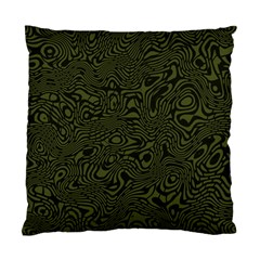 Army Green And Black Stripe Camo Standard Cushion Case (one Side) by SpinnyChairDesigns