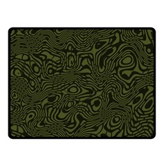 Army Green And Black Stripe Camo Fleece Blanket (small) by SpinnyChairDesigns