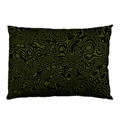 Army Green And Black Stripe Camo Pillow Case (two Sides) by SpinnyChairDesigns