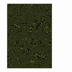 Army Green And Black Stripe Camo Small Garden Flag (two Sides) by SpinnyChairDesigns