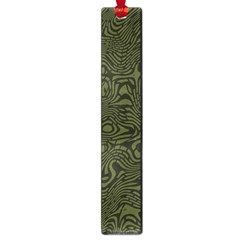 Army Green And Black Stripe Camo Large Book Marks by SpinnyChairDesigns