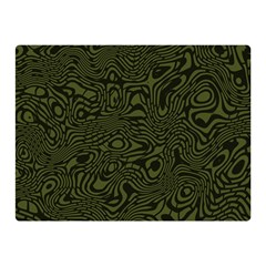 Army Green And Black Stripe Camo Double Sided Flano Blanket (mini)  by SpinnyChairDesigns