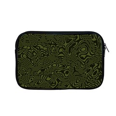 Army Green And Black Stripe Camo Apple Macbook Pro 13  Zipper Case by SpinnyChairDesigns