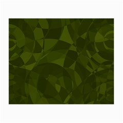 Army Green Color Pattern Small Glasses Cloth (2 Sides) by SpinnyChairDesigns