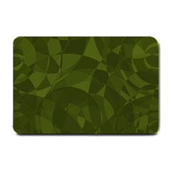 Army Green Color Pattern Small Doormat  by SpinnyChairDesigns