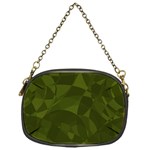 Army Green Color Pattern Chain Purse (One Side) Front