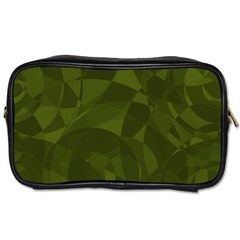 Army Green Color Pattern Toiletries Bag (one Side) by SpinnyChairDesigns