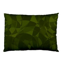 Army Green Color Pattern Pillow Case (two Sides) by SpinnyChairDesigns