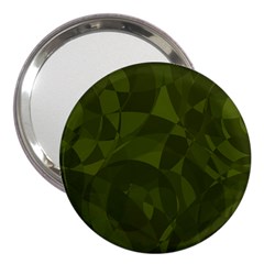 Army Green Color Pattern 3  Handbag Mirrors by SpinnyChairDesigns