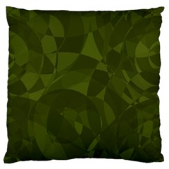 Army Green Color Pattern Standard Flano Cushion Case (two Sides) by SpinnyChairDesigns