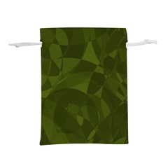 Army Green Color Pattern Lightweight Drawstring Pouch (m) by SpinnyChairDesigns