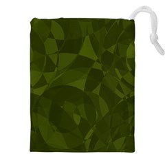 Army Green Color Pattern Drawstring Pouch (4xl) by SpinnyChairDesigns