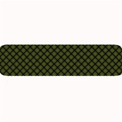 Army Green And Black Plaid Large Bar Mats by SpinnyChairDesigns