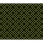 Army Green and Black Plaid Deluxe Canvas 14  x 11  (Stretched) 14  x 11  x 1.5  Stretched Canvas