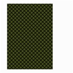 Army Green and Black Plaid Small Garden Flag (Two Sides) Front