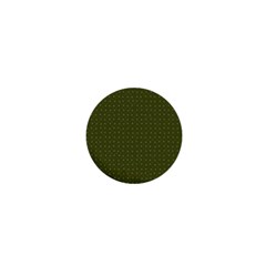 Army Green Color Polka Dots 1  Mini Buttons by SpinnyChairDesigns