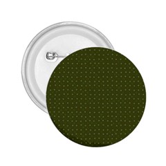 Army Green Color Polka Dots 2 25  Buttons by SpinnyChairDesigns