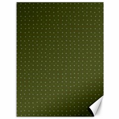 Army Green Color Polka Dots Canvas 36  X 48  by SpinnyChairDesigns