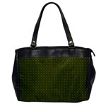 Army Green Color Polka Dots Oversize Office Handbag Front