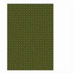 Army Green Color Polka Dots Small Garden Flag (Two Sides) Front