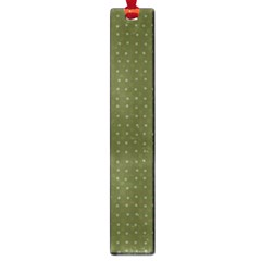 Army Green Color Polka Dots Large Book Marks by SpinnyChairDesigns