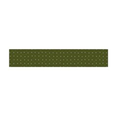 Army Green Color Polka Dots Flano Scarf (mini) by SpinnyChairDesigns