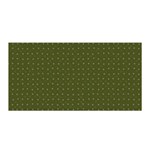 Army Green Color Polka Dots Satin Wrap Front