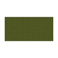 Army Green Color Polka Dots Yoga Headband by SpinnyChairDesigns