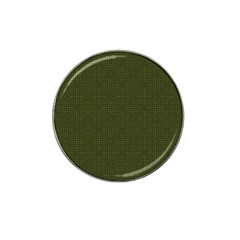 Army Green Color Polka Dots Hat Clip Ball Marker (4 Pack) by SpinnyChairDesigns