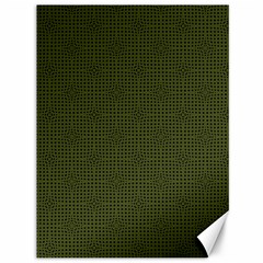 Army Green Color Polka Dots Canvas 36  X 48  by SpinnyChairDesigns