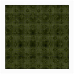 Army Green Color Polka Dots Medium Glasses Cloth by SpinnyChairDesigns