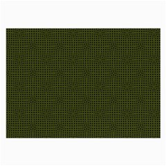 Army Green Color Polka Dots Large Glasses Cloth by SpinnyChairDesigns