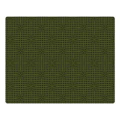 Army Green Color Polka Dots Double Sided Flano Blanket (large)  by SpinnyChairDesigns