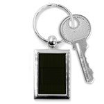 Army Green Black Stripes Key Chain (Rectangle) Front