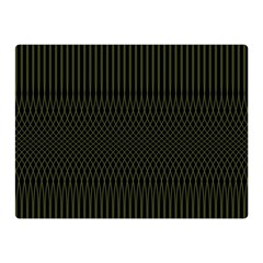 Army Green Black Stripes Double Sided Flano Blanket (mini)  by SpinnyChairDesigns