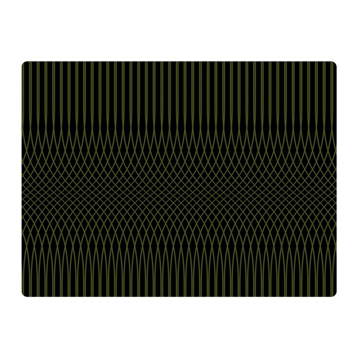 Army Green Black Stripes Double Sided Flano Blanket (Mini) 