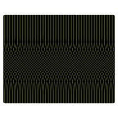 Army Green Black Stripes Double Sided Flano Blanket (medium)  by SpinnyChairDesigns