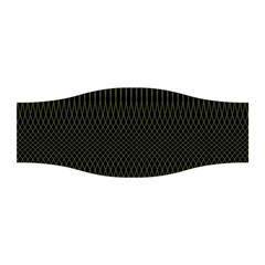 Army Green Black Stripes Stretchable Headband by SpinnyChairDesigns