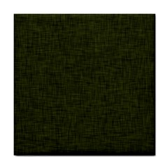 Army Green Texture Tile Coaster by SpinnyChairDesigns