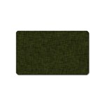 Army Green Texture Magnet (Name Card) Front