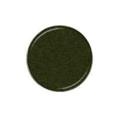 Army Green Texture Hat Clip Ball Marker by SpinnyChairDesigns