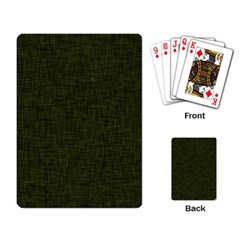 Army Green Texture Playing Cards Single Design (rectangle) by SpinnyChairDesigns