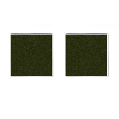 Army Green Texture Cufflinks (square) by SpinnyChairDesigns