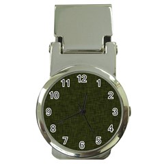 Army Green Texture Money Clip Watches by SpinnyChairDesigns