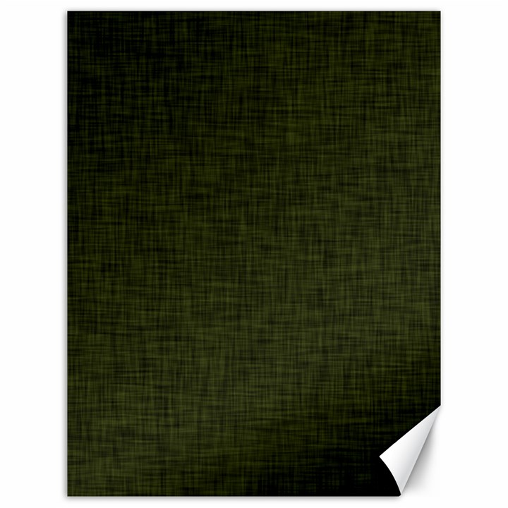 Army Green Texture Canvas 12  x 16 