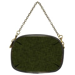 Army Green Texture Chain Purse (one Side) by SpinnyChairDesigns