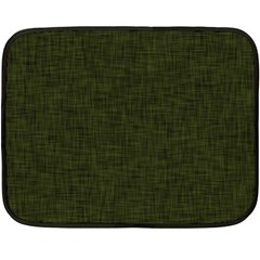 Army Green Texture Fleece Blanket (mini) by SpinnyChairDesigns